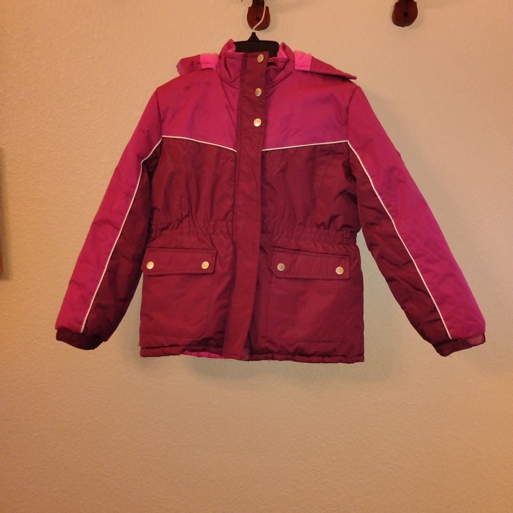 Pink Platinum Advanced Kids Two-Tone Pink Puffer Jacket